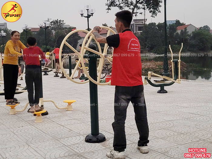 Máy tập thể dục tay vai đơn ngoài trời PPT-011