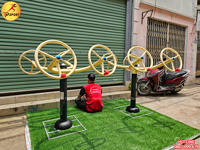 Máy tập thể dục tay vai đôi ngoài trời PPT-012