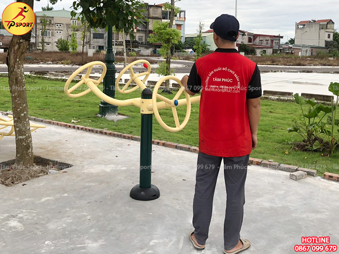 Máy tập thể dục tay vai đôi ngoài trời PPT-012