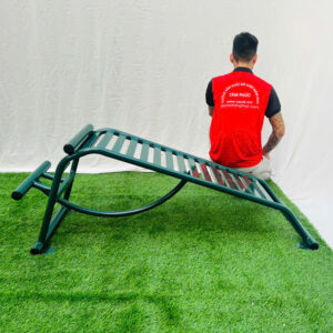 Thiết bị ghế cong tập cơ lưng bụng đơn ngoài trời PPT-021