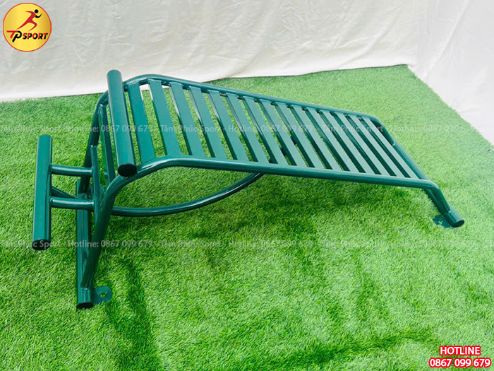 Thiết bị ghế cong tập cơ lưng bụng đơn ngoài trời PPT-021