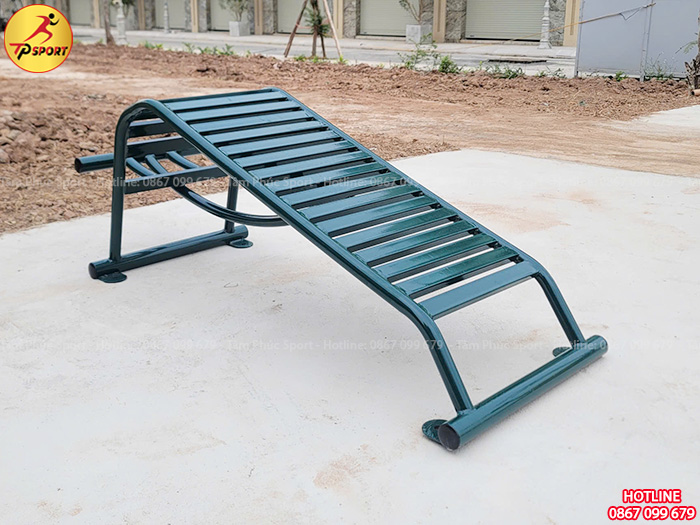 Thiết bị ghế cong tập cơ lưng bụng đơn ngoài trời PPT-021