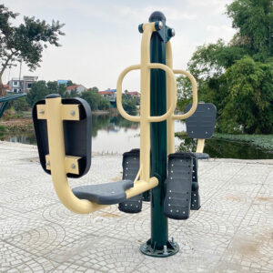 Thiết bị thể dục ngồi đạp chân đôi ngoài trời PPT-027