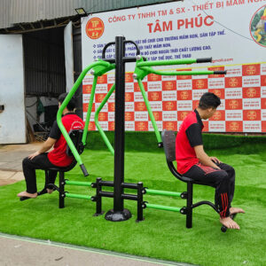 Thiết bị thể dục ngồi kéo đẩy tay vai đôi ngoài trời PPT-033