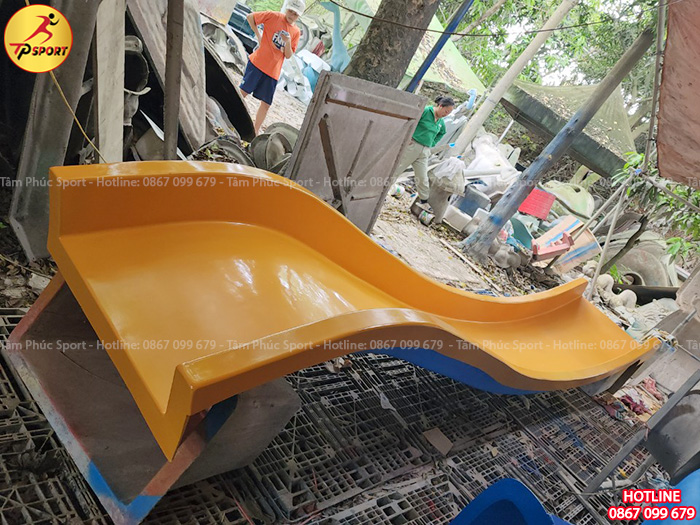 Máng trượt đơn dài 5m nhựa Composite LKDC-009-A