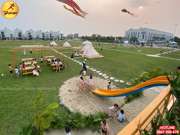 Máng trượt đơn dài 5m nhựa Composite LKDC-009-A