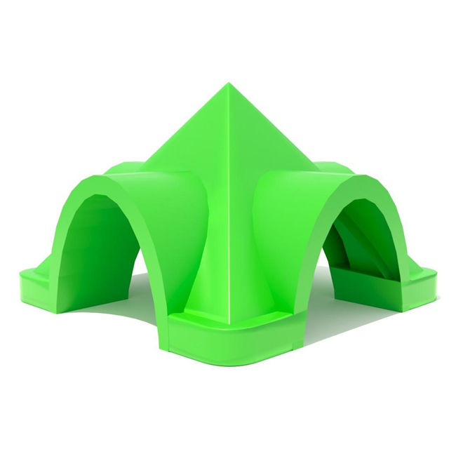 Mái nhà hình vuông cho cầu trượt liên hoàn ngoài trời LKDC-013