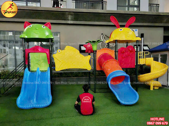 Mái hình Thỏ cho câu trượt liên hoàn ngoài trời LKDC-018