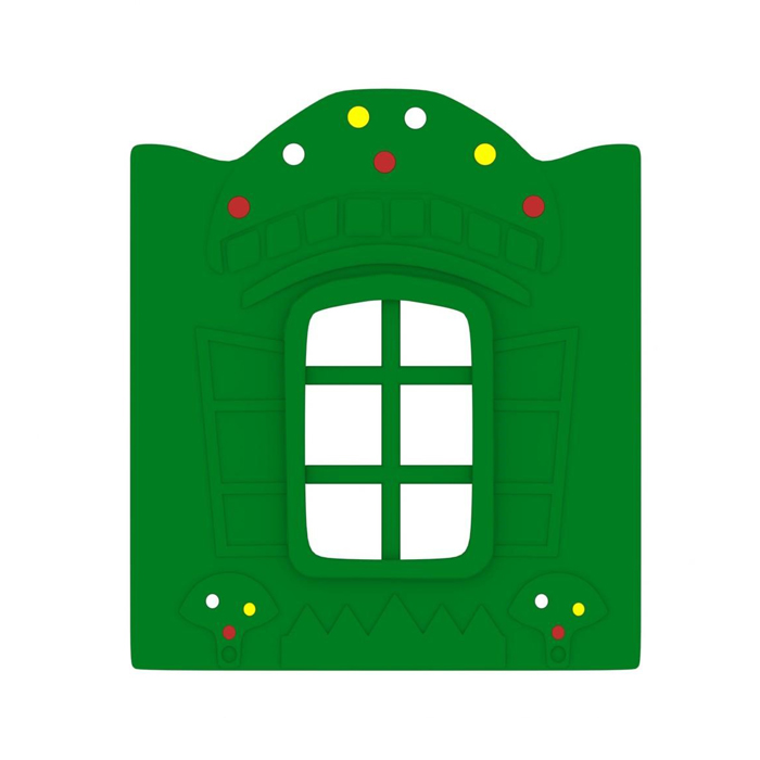 Vách nhựa cửa sổ cây nấm cho nhà khối cầu trượt ngoài trời LKDC-035