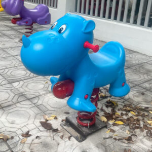 Thú nhún ngoài trời cho bé con Tê Giác nhập khẩu PDC-016