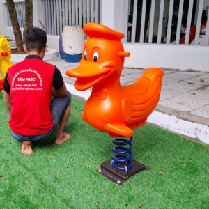 Thú nhún lò xo con Vịt nhập khẩu cho bé PDC-017