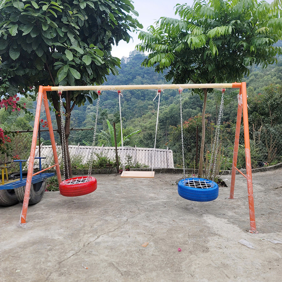 Xích đu lốp xe ngoài trời cho bé loại Phi 60 PDC-027