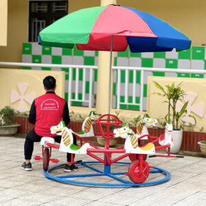 Đu quay đạp chân 6 chỗ ngồi cho bé PDC-046