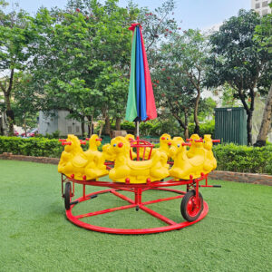 Đu quay đạp chân 9 con Ngựa nhựa cho bé PDC-048