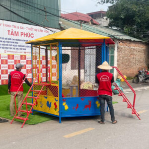 Nhà bóng ngoài trời lúc giác cho bé mái Composite PDC-050