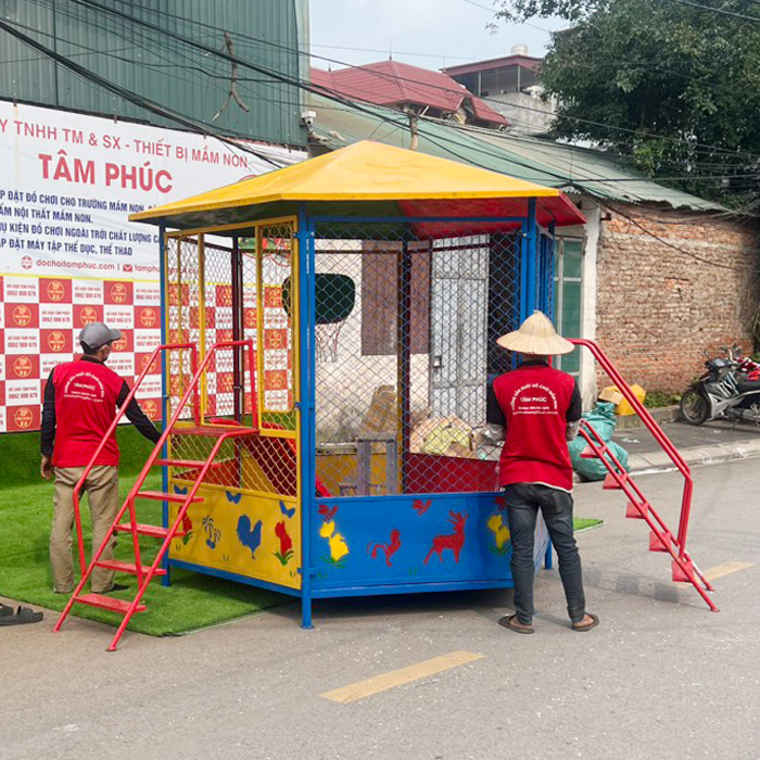 Nhà bóng ngoài trời lúc giác cho bé mái Composite PDC-050