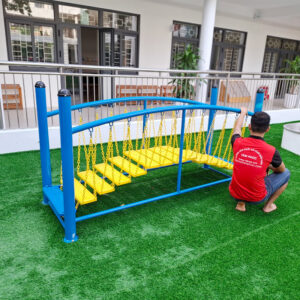 Cầu thăng bằng dao động dây xích ngoài trời cho bé PDC-056