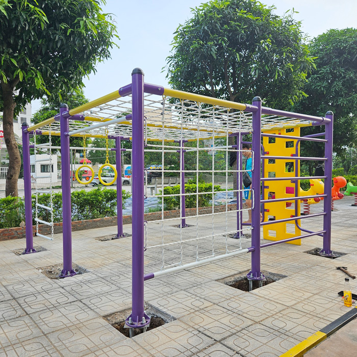 Bộ khung leo trèo vận động thể chất ngoài trời đa năng PDC-057