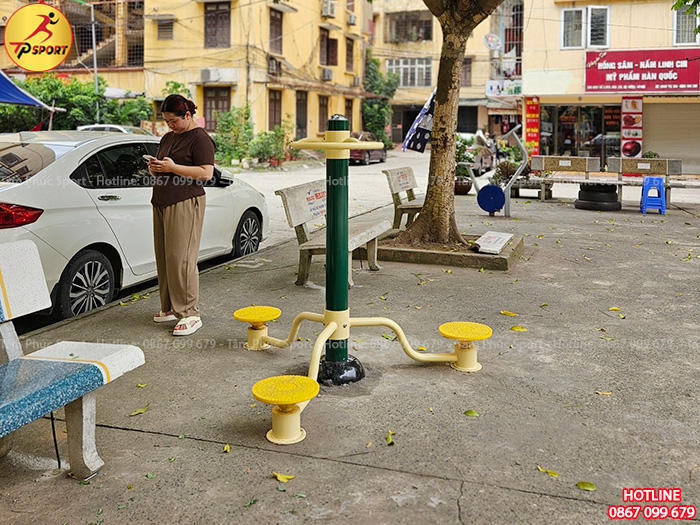 Lắp đặt đồ chơi ngoài trời và thiết bị thể dục cho sân khu tập thể tại Hà Nội