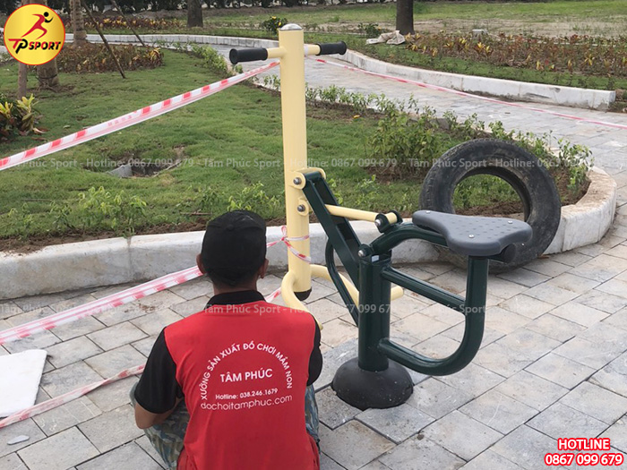 Lắp đặt đồ chơi trẻ em ngoài trời và máy tập thể dục ngoài trời cho công viên tại tỉnh Thái Nguyên