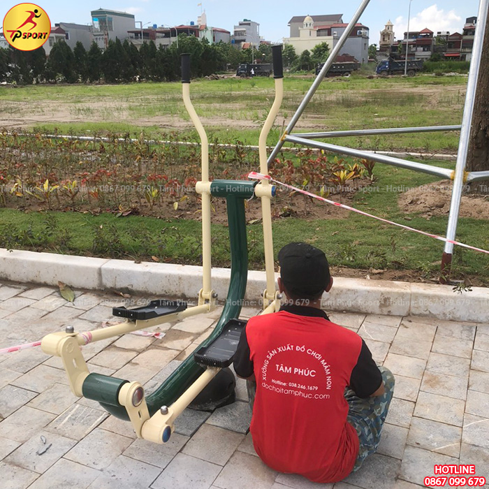 Lắp đặt đồ chơi trẻ em ngoài trời và máy tập thể dục ngoài trời cho công viên tại tỉnh Thái Nguyên