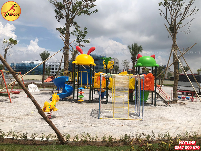 Lắp đặt đồ chơi trẻ em ngoài trời và máy tập thể dục ngoài trời cho công viên tại tỉnh Thái Nguyên