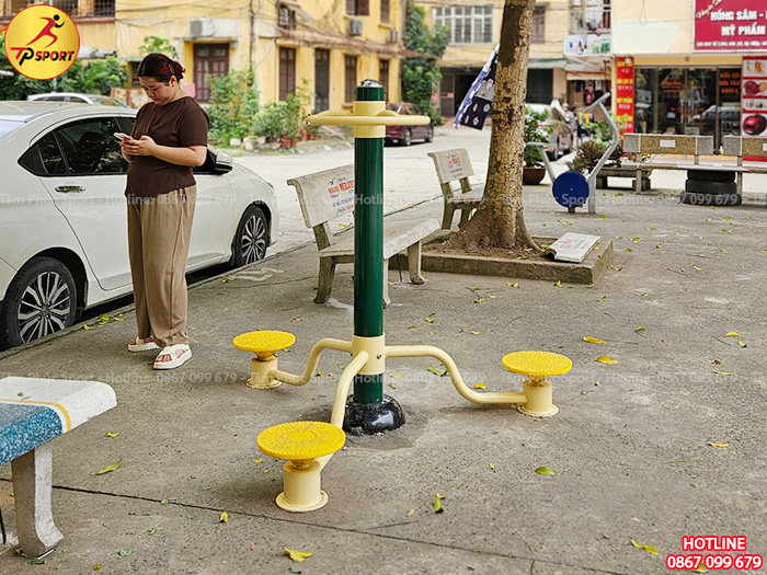 Dịch vụ sửa chữa thiết bị thể dục xoay eo 3 người ngoài trời uy tín