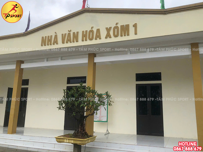 Giao thiết bị tập thể dục ngoài trời cho nhà văn hoá tại Hưng Yên