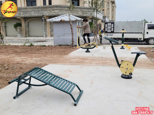 Công trình lắp đặt máy tập thể dục ngoài trời cho khu đô thị mới tại Thường Tín, Hà Nội