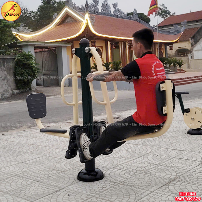 Công trình lắp đặt máy tập thể dục công viên cho sân tập thể tại Phú Thọ