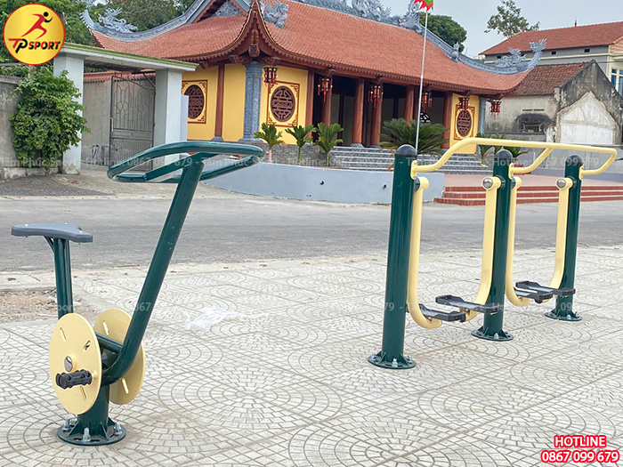 Công trình lắp đặt máy tập thể dục công viên cho sân tập thể tại Phú Thọ