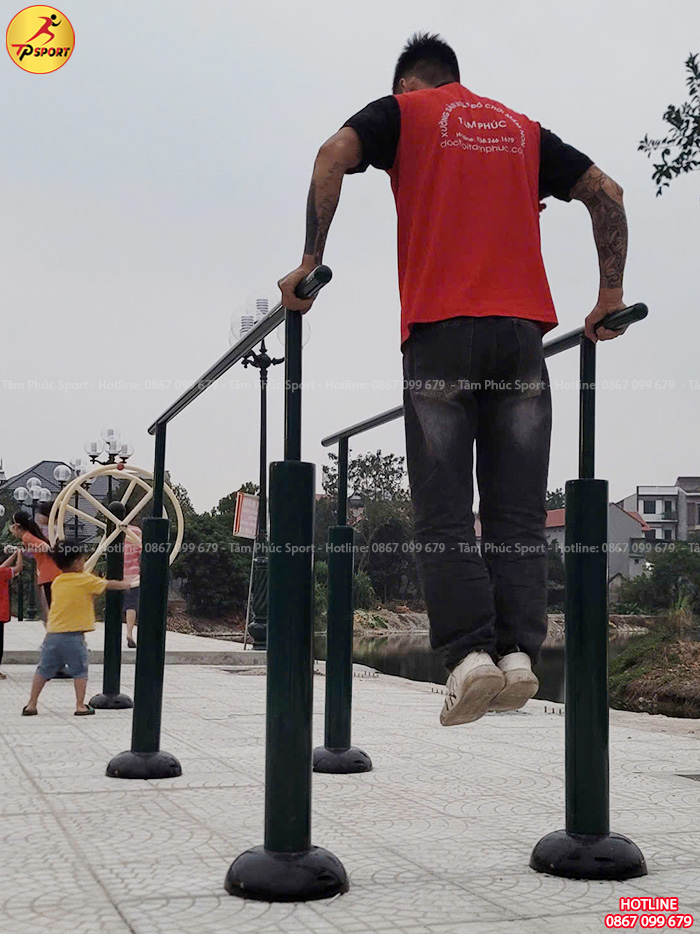 Công trình lắp đặt máy tập thể dục công viên cho sân tập thể tại Phú Thọ