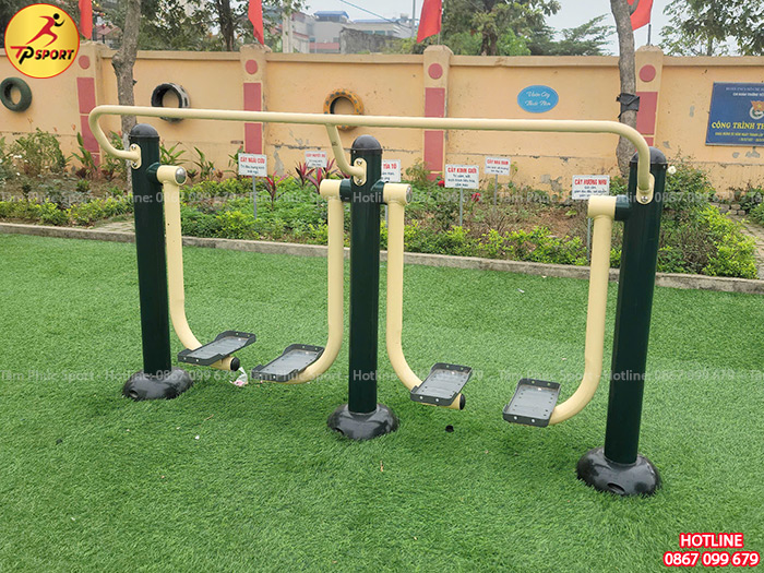 Lắp đặt thiết bị thể dục ngoài trời cho sân trường học tại Nam Định